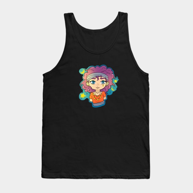 magic girl , stickers girl , cute stickers Tank Top by EmanLotfi
